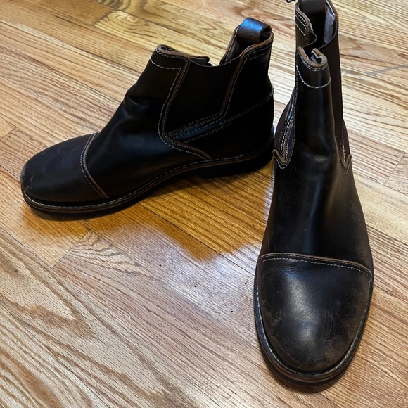 G.H. Bass Co Mens Dark Brown Leather Suede Chelsea Boots Ankle Size 9.5 - Picture 2 of 15